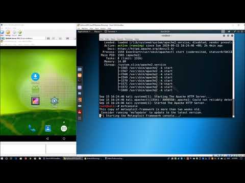 Access Android with Metasploit Kali (Cybersecurity)