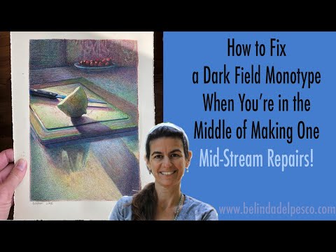 How to Make Adjustments and Fix Mistakes in a Monotype Print