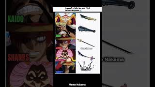 Legends of the Sea and Their Insane Weapons 🌊 #onepiece #anime #memes