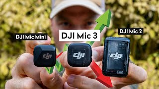 DJI Mic 3 : les nouveautés face au Mic 2 et Mic Mini (comparatif rapide)