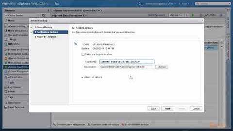 Video 25: Restoring from Backup | Backup and Recovery of vSphere 6.x Deployment