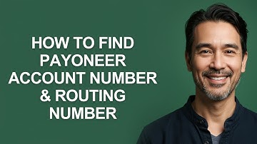 How To Find Payoneer Account Number & Routing Number - KevinHowTo
