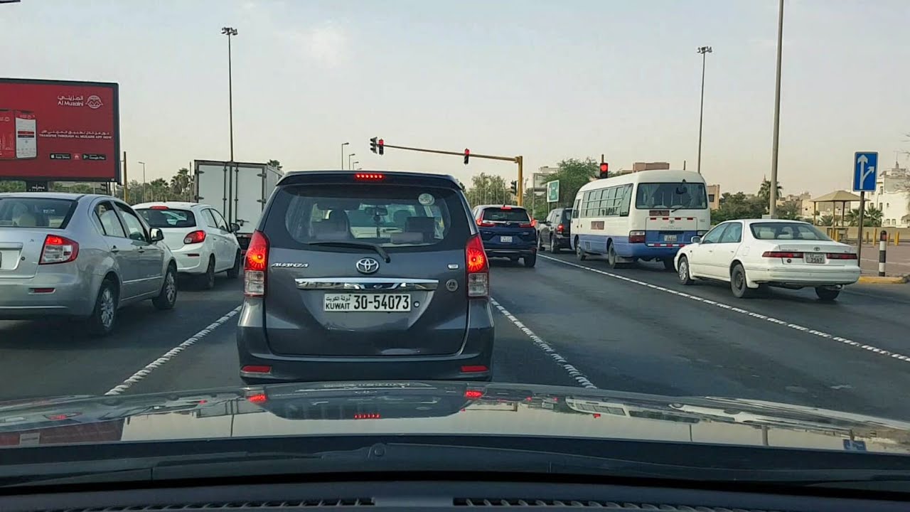 Salhiya to Rawda Roadtrip | Kuwait | dashcam view |  SlySide