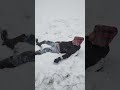 A Fun Day in the Snow, Sledding, Snowballs, and the Perfect Snow Angel #snowangels #sledding