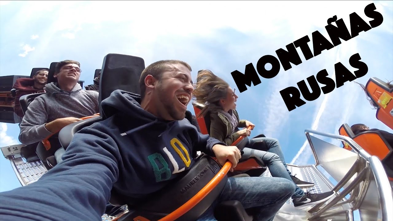 Montañas Rusas en Parque de Atracciones de Madrid - YouTube