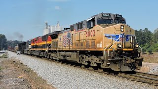 HD: UP 5803 leads NS Train 22G in Waco, GA