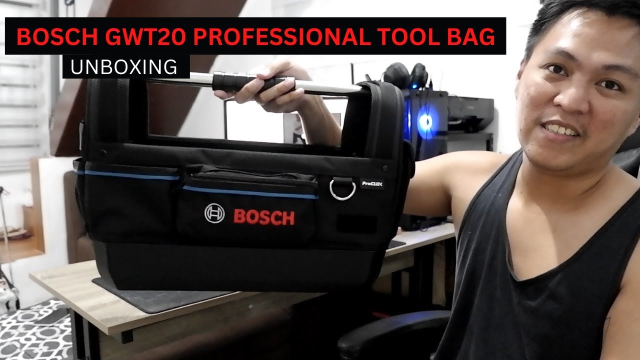UNBOXING BOSCH GWT20 PROFESSIONAL TOOL BAG / BOSCH TOOL TOTE YouTube