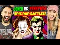 The Joker Vs. Pennywise. EPIC RAP BATTLES OF HISTORY - REACTION!