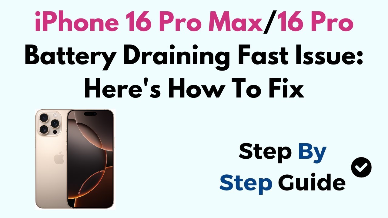 Iphone 16 Pro Max Battery Draining Fast