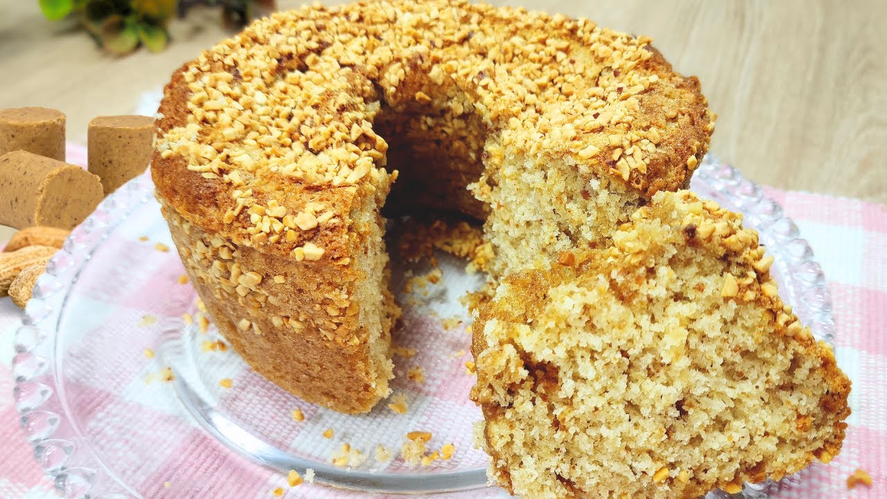 SIMPLES, FÁCIL E SUPER FOFINHO! - BOLO  RÁPIDO DE PAÇOCA DE AMENDOIM