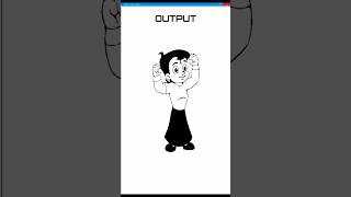 choota bhem face useing python graphic| #python #chotabheem