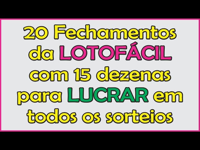 Premiações da Lotofácil jogando com 19 – 20 dezenas - Lotocerta