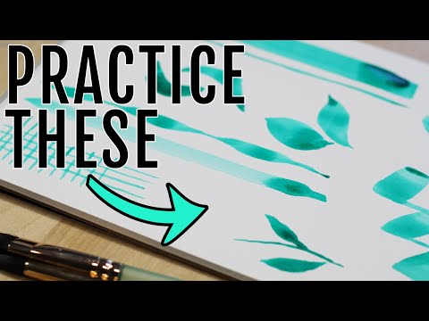 Easy Watercolor Brush Strokes for Beginners to Help Improve Your Painting Technique
