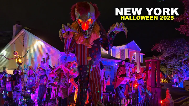 NYC Halloween 2025 Front Porch Decorations in STATEN ISLAND New York BEST Halloween Yard Displays 4K