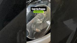 ASMR Headlight restore⚡️ #asmr #detailing #satisfying #automobile