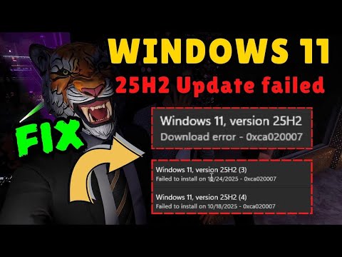 How to Fix Windows 11 25H2 update failed install error (2025)