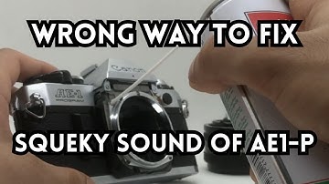Dealing with Canon AE-1 Program Squeaky Shutter the WRONG way 🛠️✨ #filmphotography #camerarepair
