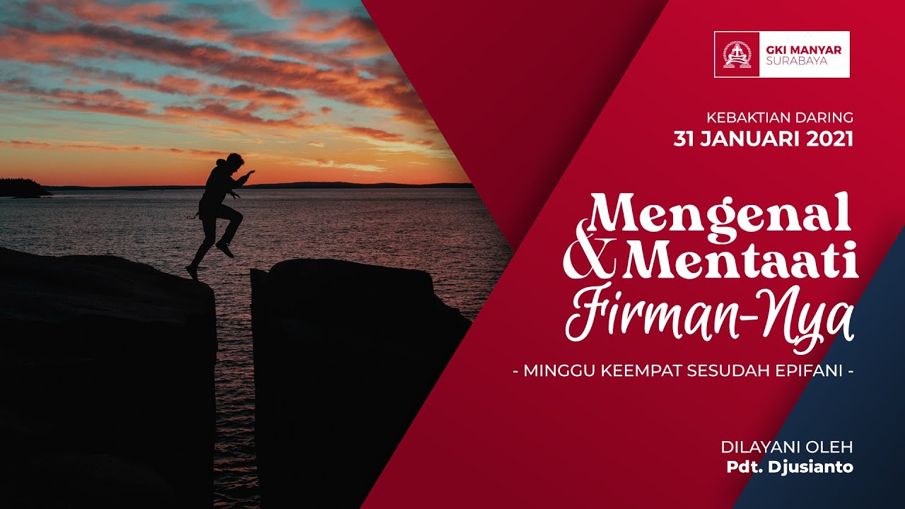 Ibadah Daring (Online) GKI Manyar 31 Januari 2021