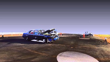 Fly Through of a Crash Test with GPSTC