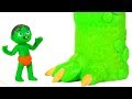 SUPERHERO BABIES MEET MUMMY DINOSAUR ❤ SUPERHERO PLAY DOH CARTOONS FOR KIDS