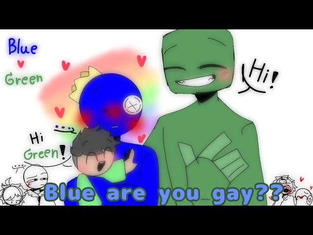 CapCut_Rainbow friends blue x green