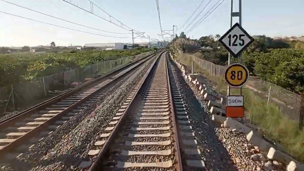 De Castellón a  Valencia Nord ( Completo ) parte 1/2 .Con parada en todas las estaciones. 🚆👍