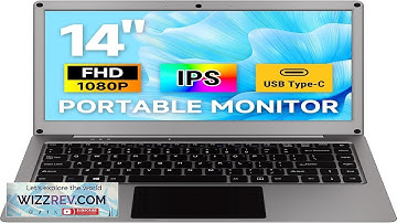 ELECROW 14 Inch Portable Monitor 1080P IPS Display w/Built-in Keyboard Battery- CrowView Review