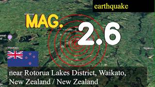 😱🚨  earthquake near Rotorua Lakes District, Waikato, New Zealand / New Zealand live updates today :