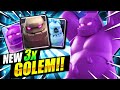 UNBELEIVABLE NEW TRIPLE GOLEM TRIFECTA DECK IN CLASH ROYALE!!