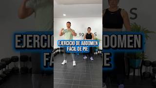 Ejercicio de abdomen fácil de pie #ejercicio #abdomen #facil