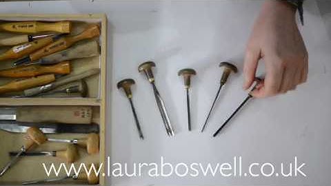 Reduction Lino with Laura Ep 10 Types of Cutting Tool for Linocut Relief printmaking