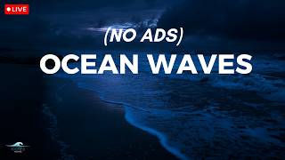 🔴 Ocean Waves for Deep Sleep | Ocean Sounds for Full Night Rest With A Dark Screen And Rolling Waves