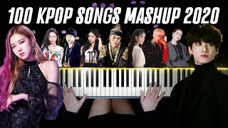 Miniatura de vídeo de "100 KPOP SONGS MASHUP 2020 IN 6 MINUTES !! (Piano Medley by Pianella Piano)"