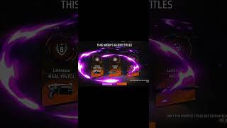 CSR WEEK 3 GUN TITLES🗿🍷#shorts #freefire #fun #viral #entertainment