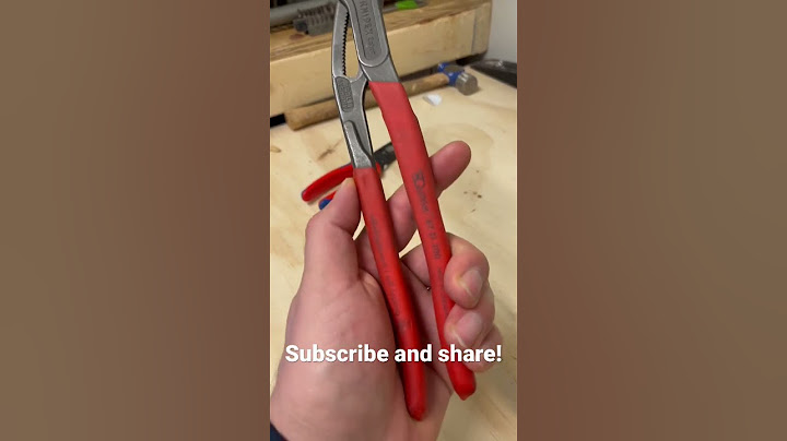 What do I think about the Knipex Cobra Pliers? Pump Pliers