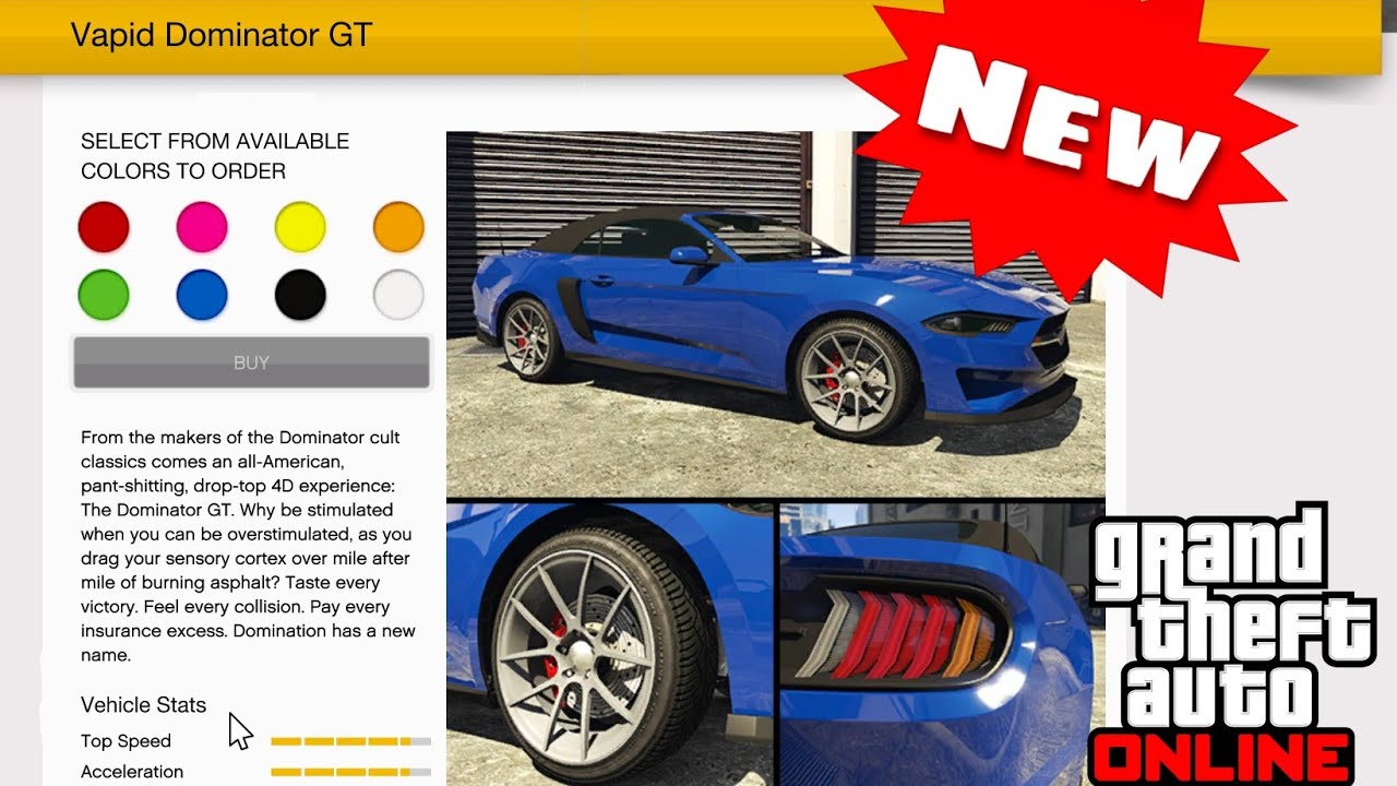 NEW DOMINATOR GT(GTA ONLINE DECEMBER DLC) YouTube