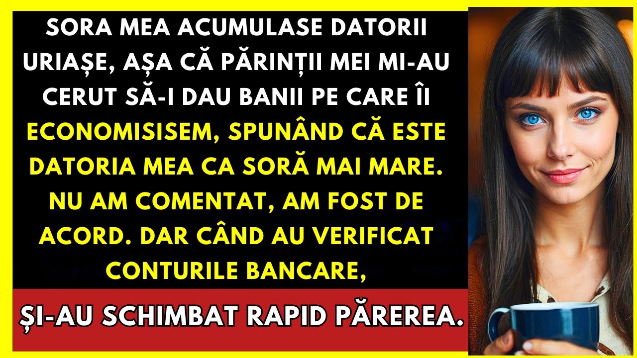 Părinții Mei Mi-Au Cerut Să Îi Dau Surorii Mele Banii Pe Care I-Am Economisit  Dar Aveam Un Alt Plan