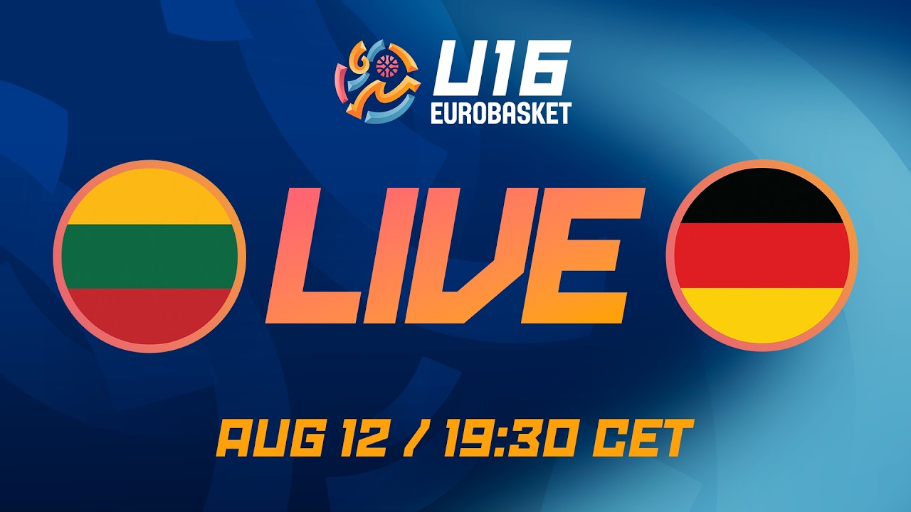 LIVE - Lithuania v Germany | FIBA U16 EuroBasket 2026 | Quarter-Finals