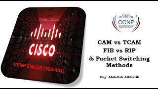 CCNP ENCOR Lecture-13( CAM vs TCAM, FIB vs RIP and Packet Switching Methods)