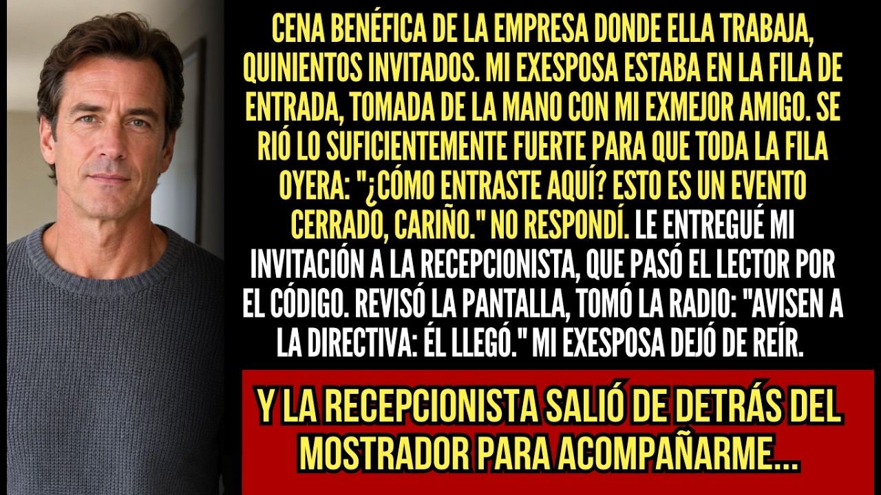 La noche de la gala benéfica, mi exesposa se rió de mí delante de 200 personas. "¿Cómo has entrado aquí? Esto es un evento cerrado, cariño." No respondí. Le entregué mi invitación a la...