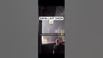 D4VD Confessed At His Last Show.. 😳 #d4vd
