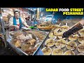 Peshawar sadar bazar  tawa fish aur chicken corn soup  best food street  pakistani local food