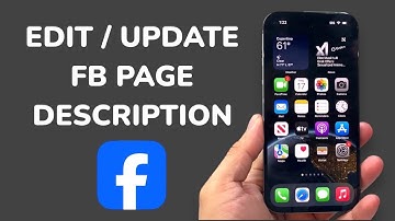 How To Edit / Update Your Facebook Page Description?