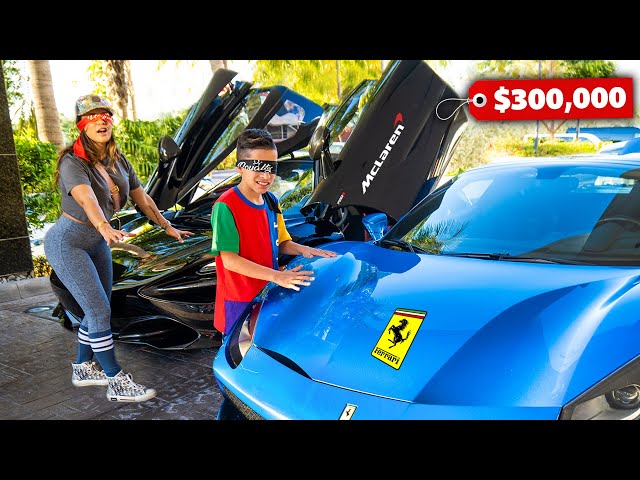 BUYING Any CAR We Want But BLINDFOLDED! (Big Surprise) | The Royalty Family class=