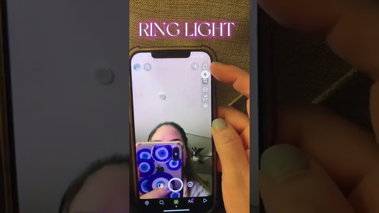 Aro de luz en tu teléfono gratis!!!  App: SNAPCHAT                  