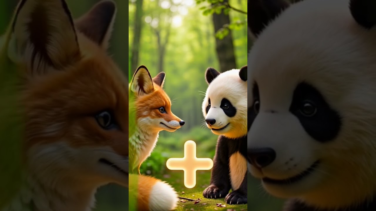 “What if nature mixed Fox & Panda? 🦊🐼✨”