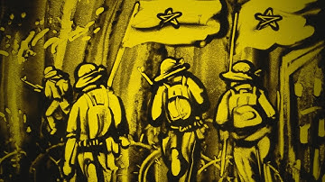 Tranh cát động 30/4 kỷ niệm 50 năm đất nước thống nhất hòa bình | họa sĩ tranh cát Nguyễn Tiến