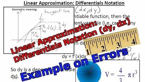 Linear Approximation: Example on Errors in Measurement