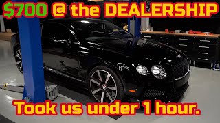 Bentley Continental GT V8 S DIY OIL CHANGE