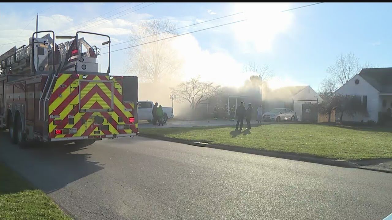House damaged, dog dies in Poland Township fire - YouTube